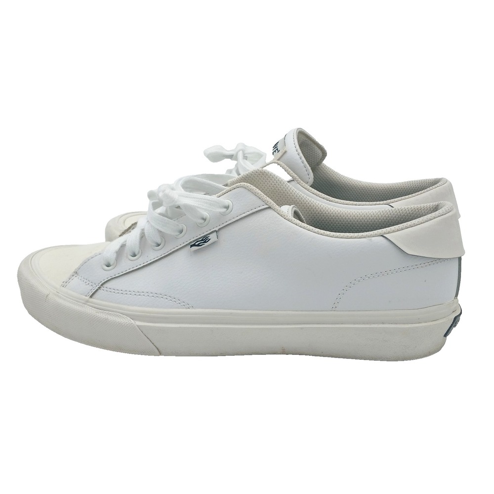 Straye Stanley White Cream Leather Mens Shoes Low Top Skate Sneakers Size‎ 13